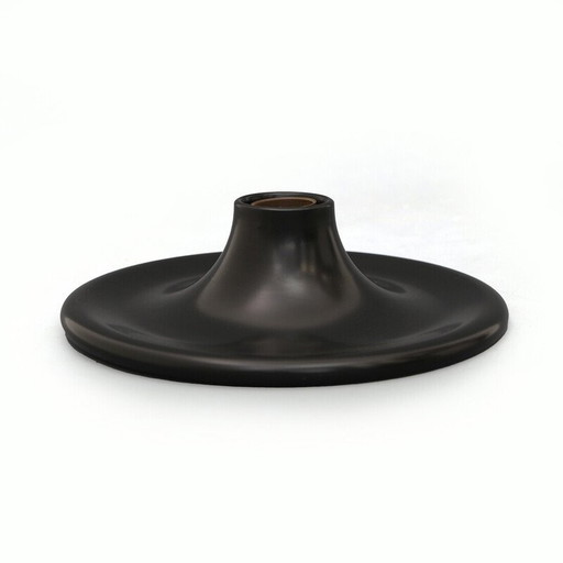 Schwarze Kegel-Wandlampe aus Metall, 1960er Jahre