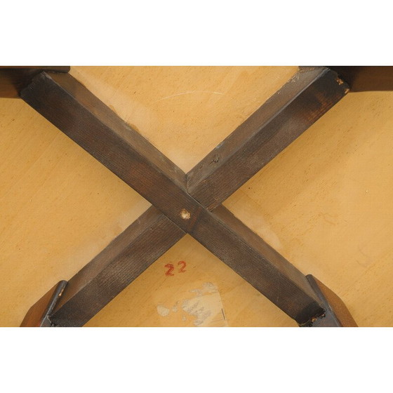 Image 1 of Vintage Spinnentisch H259 aus Nussbaum von Jindřich Halabala, Tschechoslowakei 1950