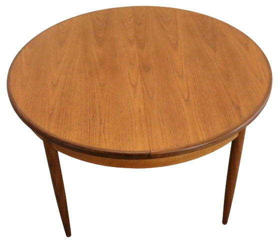 Image 1 of G-Plan runder ausziehbarer Esstisch 'Glapwell' vintage