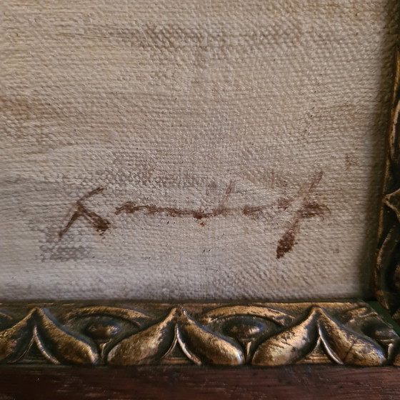 Image 1 of Gemälde mit orientalischer Szene Öl auf Leinwand, ca.1900