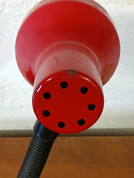 Image 1 of Vintage Schreibtischlampe Rot
