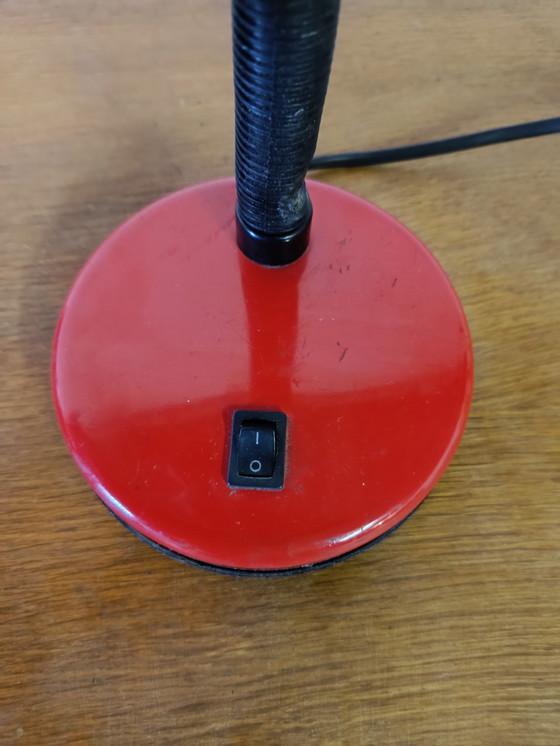 Image 1 of Vintage Schreibtischlampe Rot