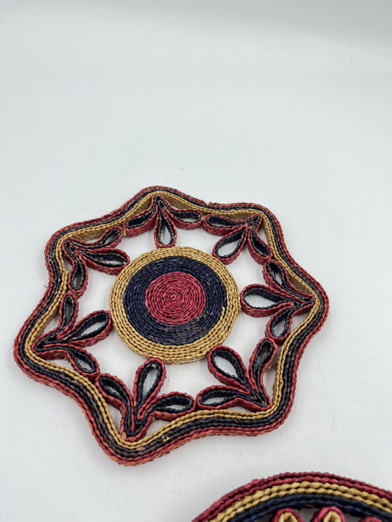 Image 1 of Vintage Seil Topfuntersetzer Duo