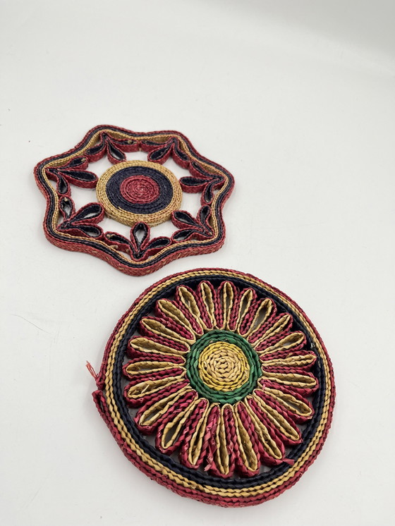 Image 1 of Vintage Seil Topfuntersetzer Duo