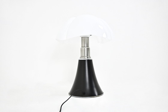 Image 1 of Schwarze Pipistrello-Tischlampe von Gae Aulenti für Martinelli Luce, 1960er Jahre