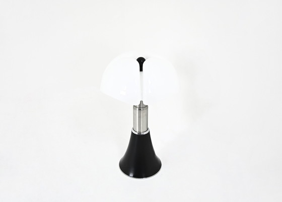 Image 1 of Schwarze Pipistrello-Tischlampe von Gae Aulenti für Martinelli Luce, 1960er Jahre