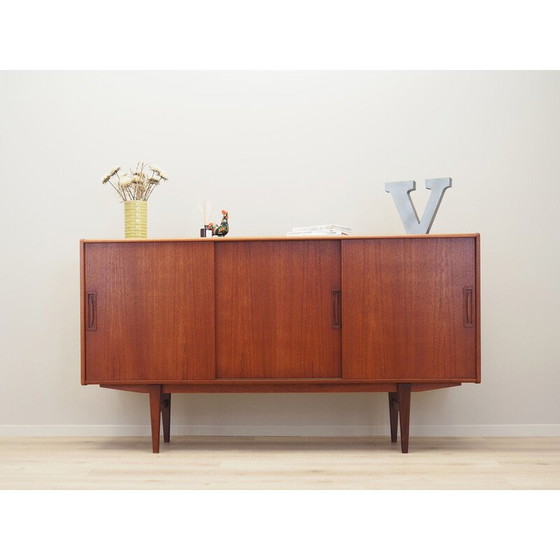 Image 1 of Vintage Teakholz Highboard, Dänemark 1960er Jahre