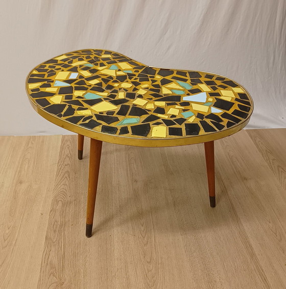 Image 1 of Fifties Beistelltisch mit Keramikplatte