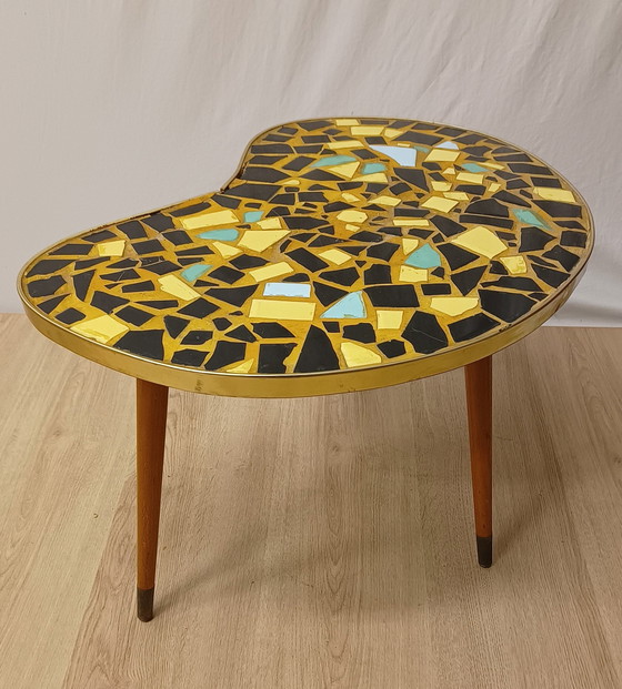 Image 1 of Fifties Beistelltisch mit Keramikplatte