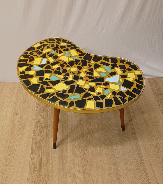 Image 1 of Fifties Beistelltisch mit Keramikplatte