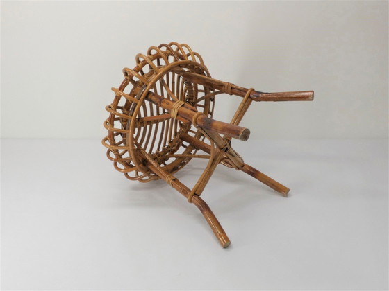 Image 1 of Rattan-Ottomane 1960