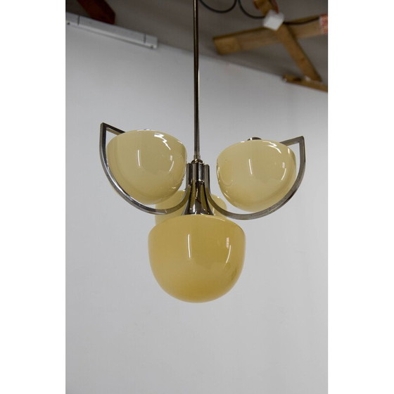 Image 1 of Vintage Art Deco 4-flammiger Kronleuchter, 1930