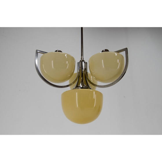 Image 1 of Vintage Art Deco 4-flammiger Kronleuchter, 1930