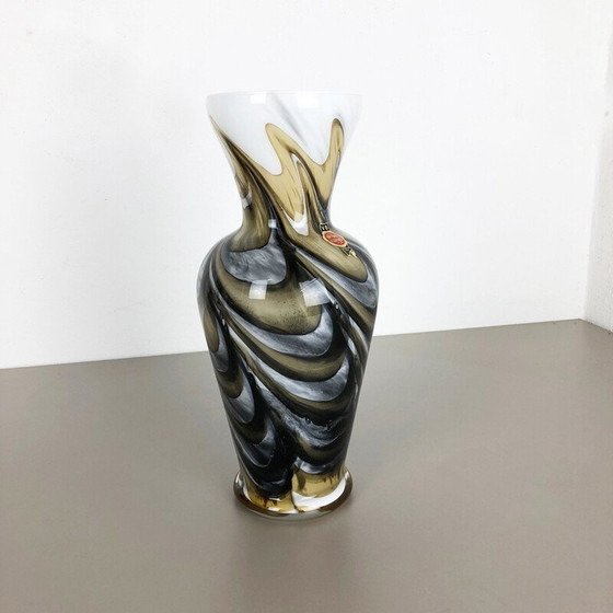 Image 1 of Vintage extra große Vase Opaline 1970er
