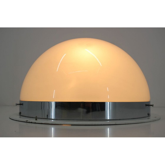 Image 1 of Verchromte Vintage-Deckenleuchte Bauhaus, Tschechoslowakei 1940