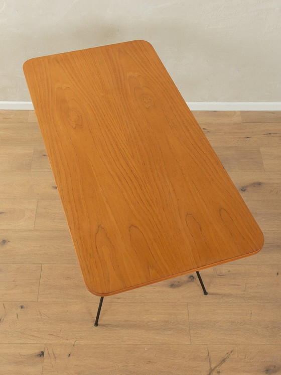 Image 1 of 1950S Couchtisch mit Raffia Regal