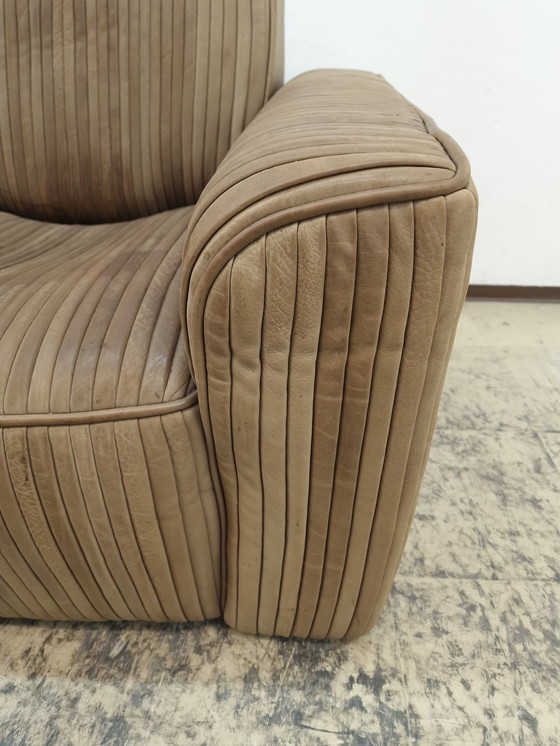 Image 1 of Ernst Lüthy Dreisitzer De Sede Designersofa Ledersofa 