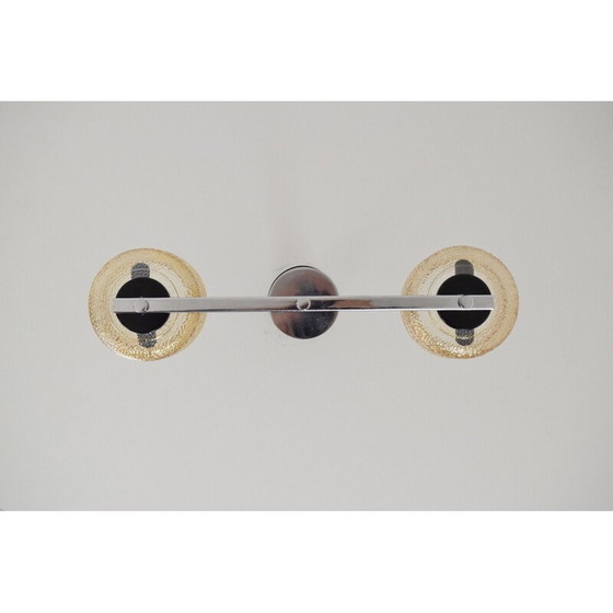 Image 1 of Vintage-Kronleuchter aus Glas, Chrom, Metall und Kunststoff, Tschechoslowakei 1960
