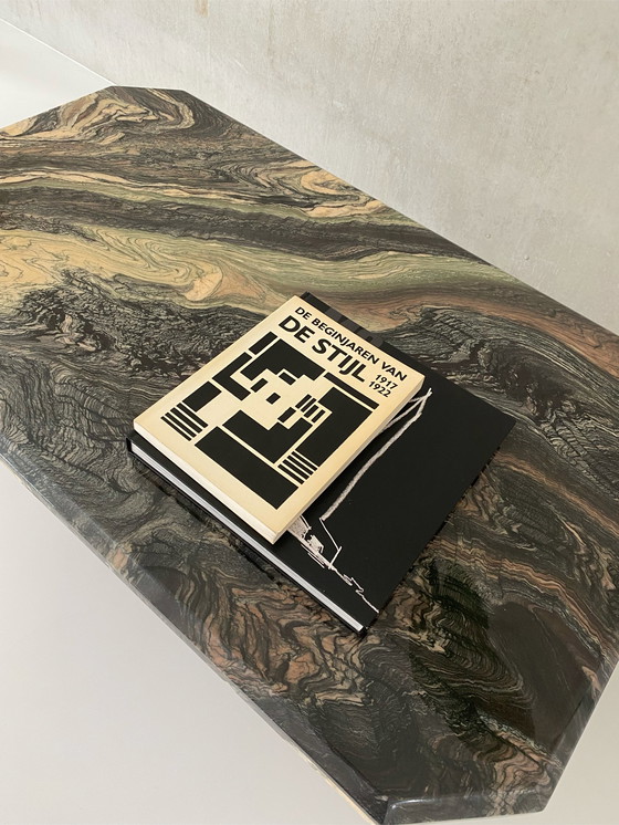 Image 1 of Couchtisch aus Marmor - grüner Marmor