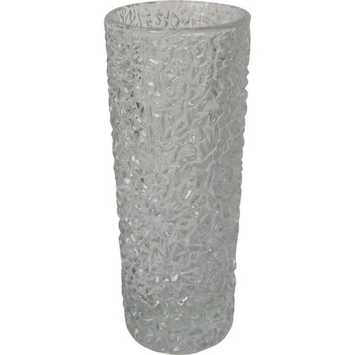 Vase aus Pressglas von Václav Hanuš für Sklo Union Libochovice, 1970er Jahre