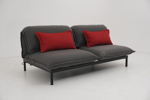 Rolf Benz 340 Nova Relaxsofa Couch Sofa Schlafsofa Grau Stoff Ausstellungsstück