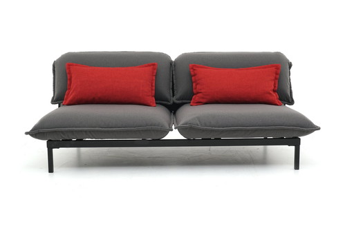 Rolf Benz 340 Nova Relaxsofa Couch Sofa Schlafsofa Grau Stoff Ausstellungsstück