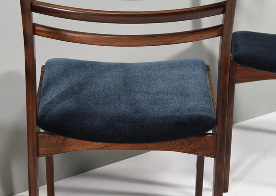 Image 1 of Satz von vier skandinavischen Esszimmerstühlen *Neue Polsterung* - Dänemark, ca. 60er Jahre Design