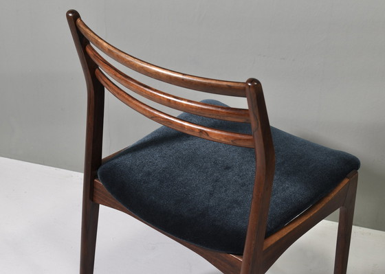 Image 1 of Satz von vier skandinavischen Esszimmerstühlen *Neue Polsterung* - Dänemark, ca. 60er Jahre Design