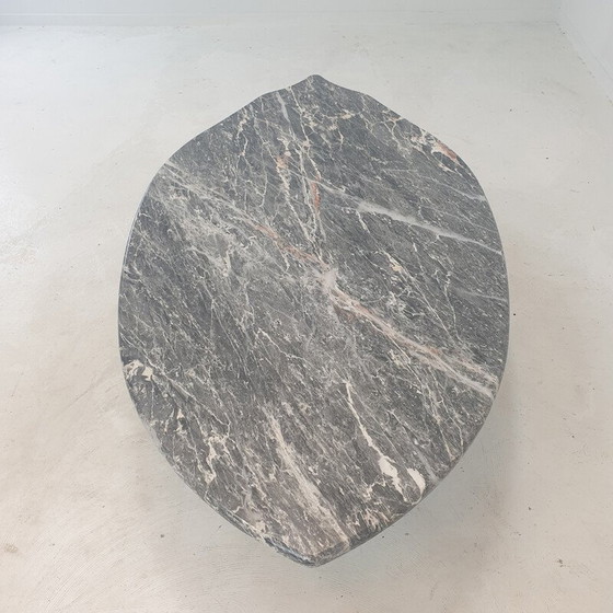 Image 1 of Couchtisch aus italienischem Marmor, 1980er Jahre