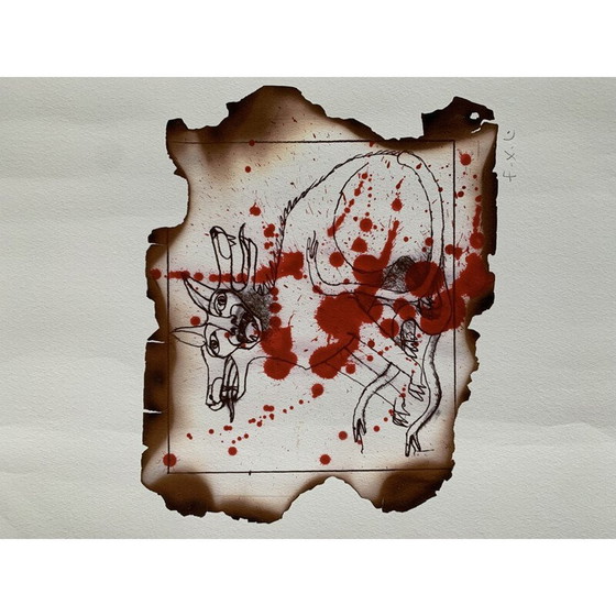 Image 1 of Vintage-Gemälde cerberus von François-Xavier Lalanne, 2005