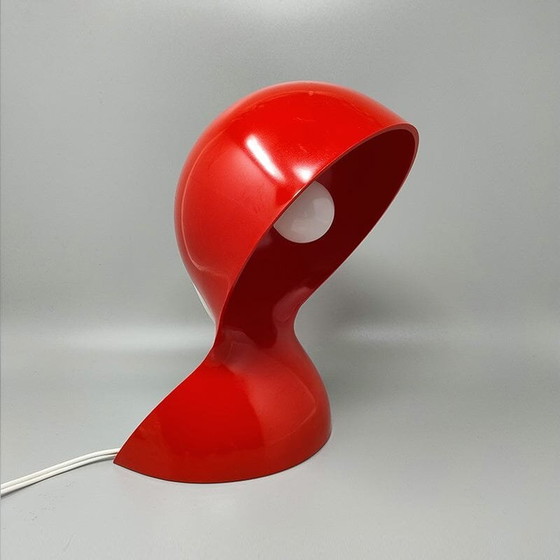Image 1 of 1960er Jahre Original Rote Dalù Tischlampe von Vico Magistretti für Artemide (keine Replik)