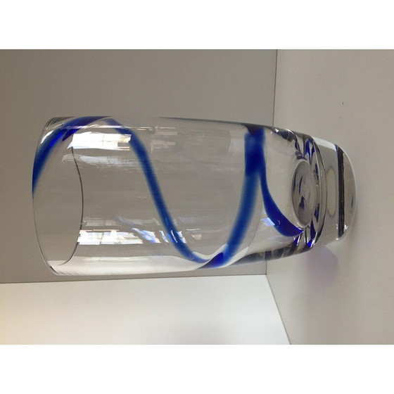 Image 1 of Vintage Vase aus dickem Kristallglas