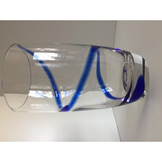 Image 1 of Vintage Vase aus dickem Kristallglas