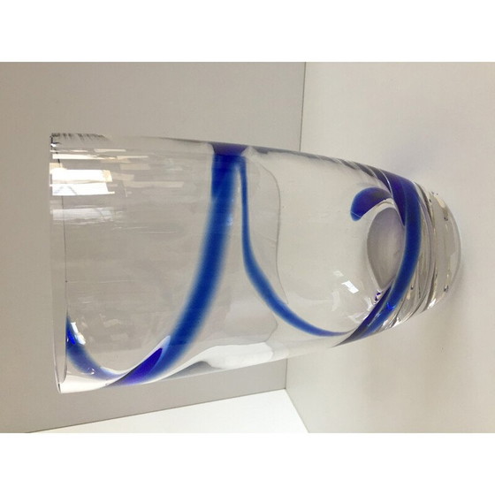 Image 1 of Vintage Vase aus dickem Kristallglas