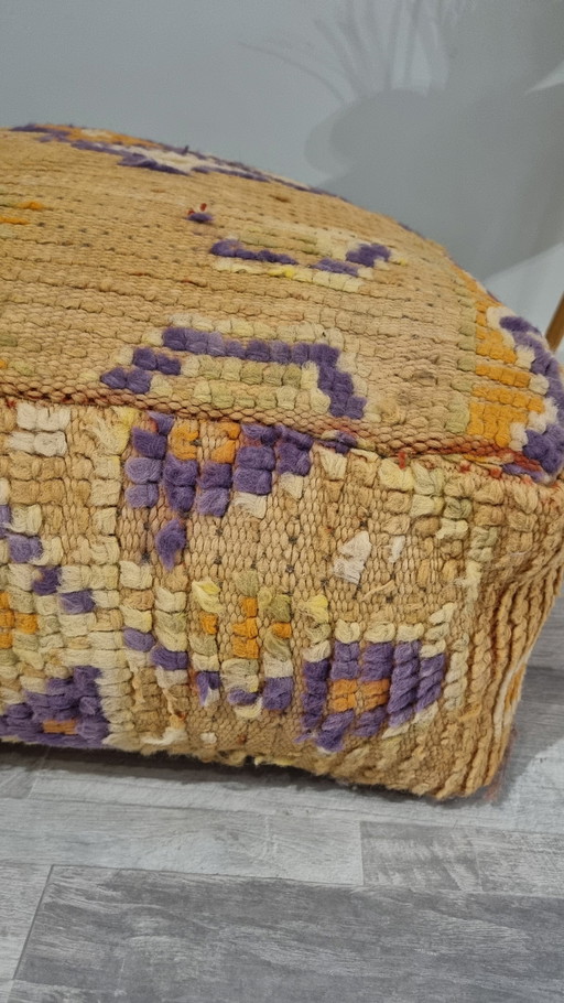 Vintage Berber Pouf aus Marokko