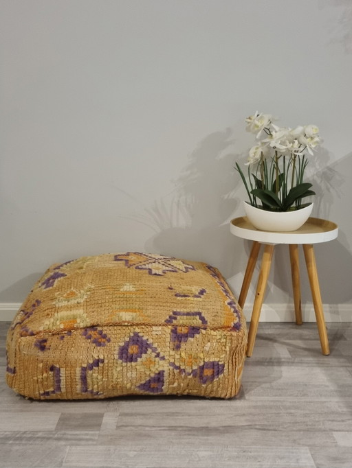 Vintage Berber Pouf aus Marokko