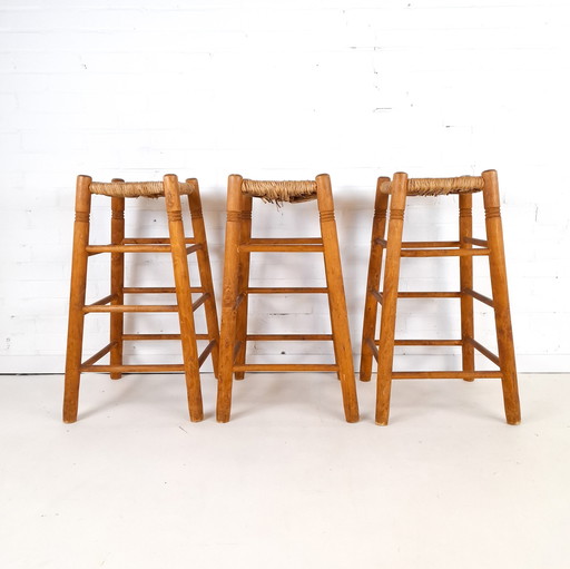 3X Vintage Barhocker