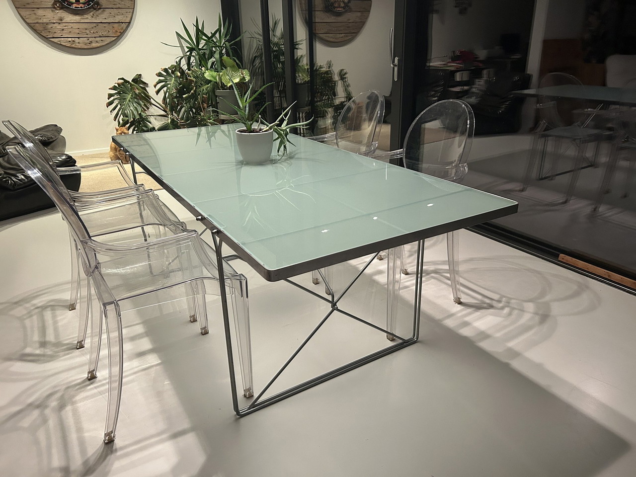 Ikea glass dining set discount