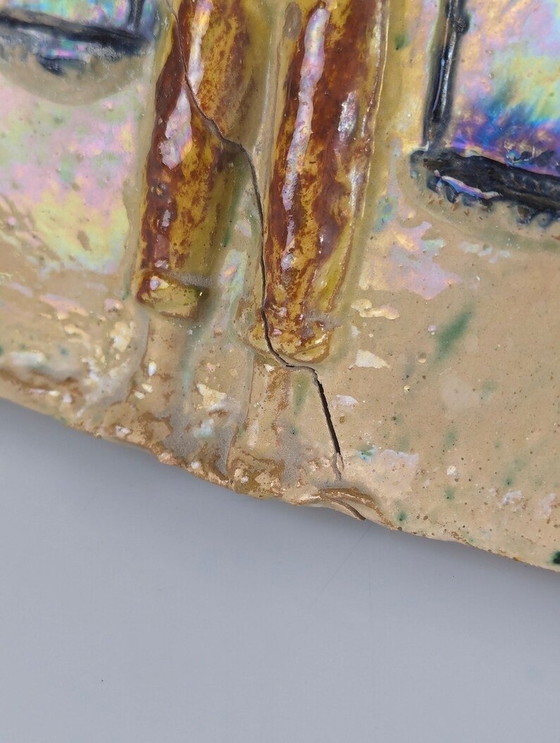 Image 1 of Glasierter Keramikteller mit Cenachero von Hermanos Morillo