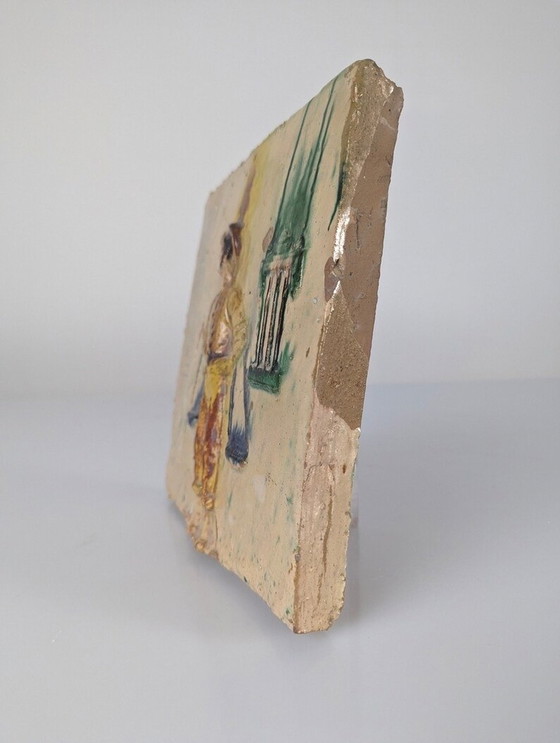 Image 1 of Glasierter Keramikteller mit Cenachero von Hermanos Morillo