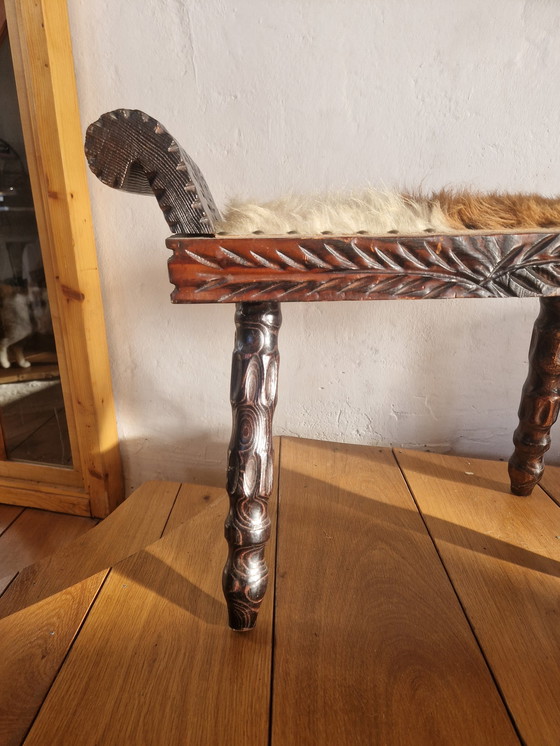 Image 1 of Brutalistischer spanischer Fußschemel