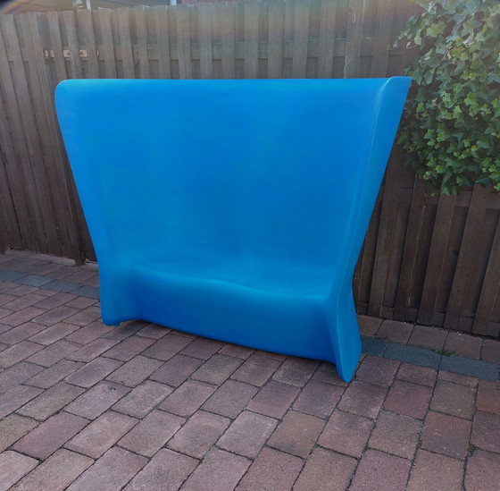 Image 1 of Myyour Gartenbank Kunststoff blau.