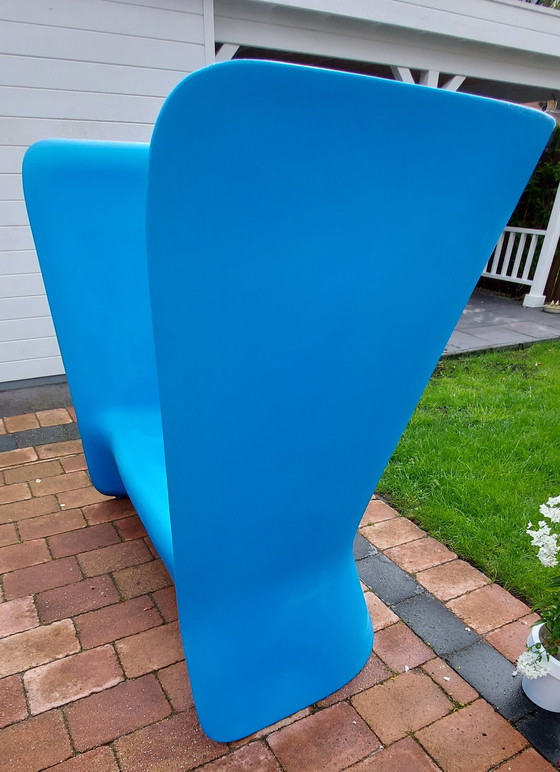 Image 1 of Myyour Gartenbank Kunststoff blau.