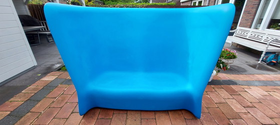 Image 1 of Myyour Gartenbank Kunststoff blau.