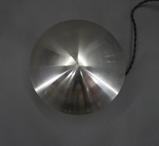 Image 1 of Bauhaus Nickel "Pilz" Tischlampe, Tschechoslowakei, 1930S