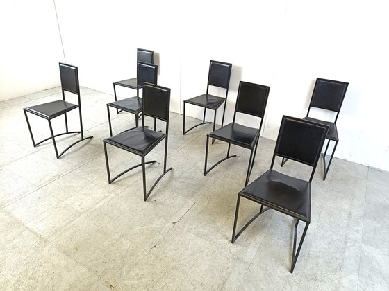 Image 1 of 8x Post modern dining chairs