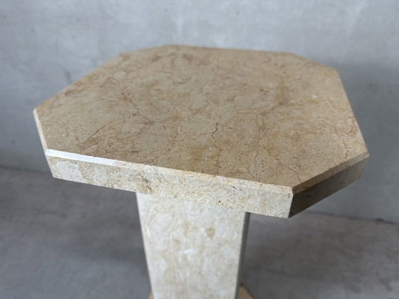 Image 1 of Vintage Travertin Säule - 1970'S