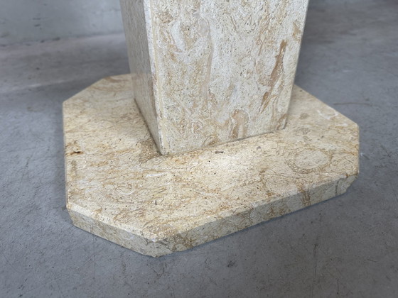 Image 1 of Vintage Travertin Säule - 1970'S