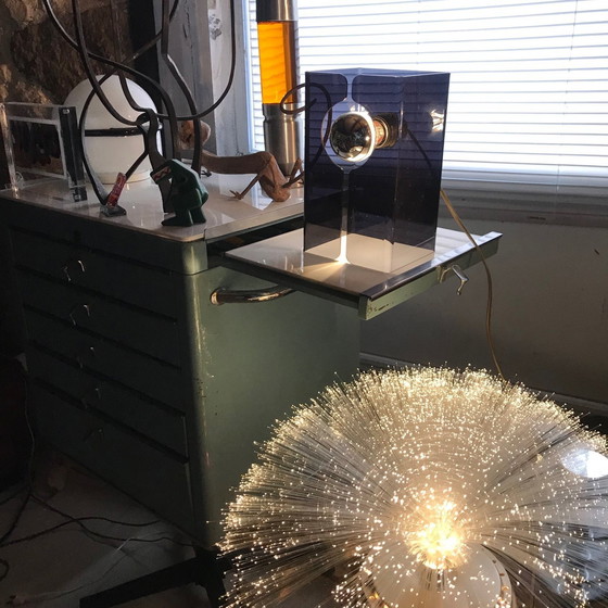 Image 1 of Vintage Tischlampe - V. Rauchgrau - Space Age - 1970