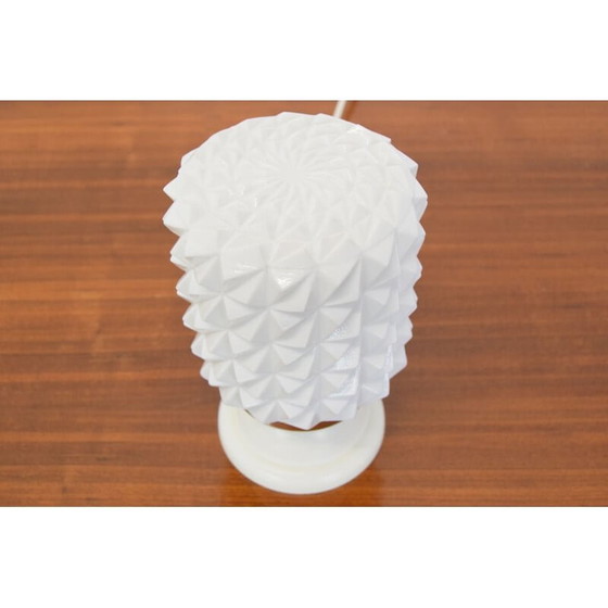 Image 1 of Tischlampe aus Milchglas von Jilove u Decina, Tschechoslowakei 1960